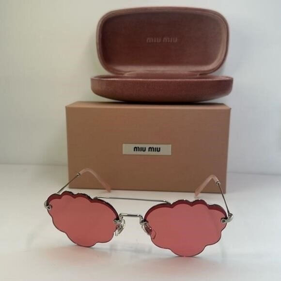 ?- New Authentic MIU MIU MU57U Irregular-Frame Sunglasses main image 16